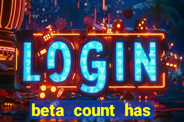 beta count has changed pt br